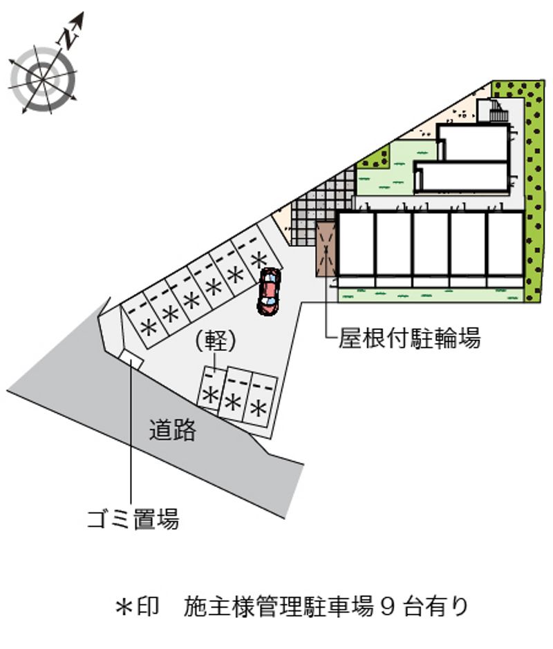 クレイノガーデンハイツＭｏｒｉ 配置図