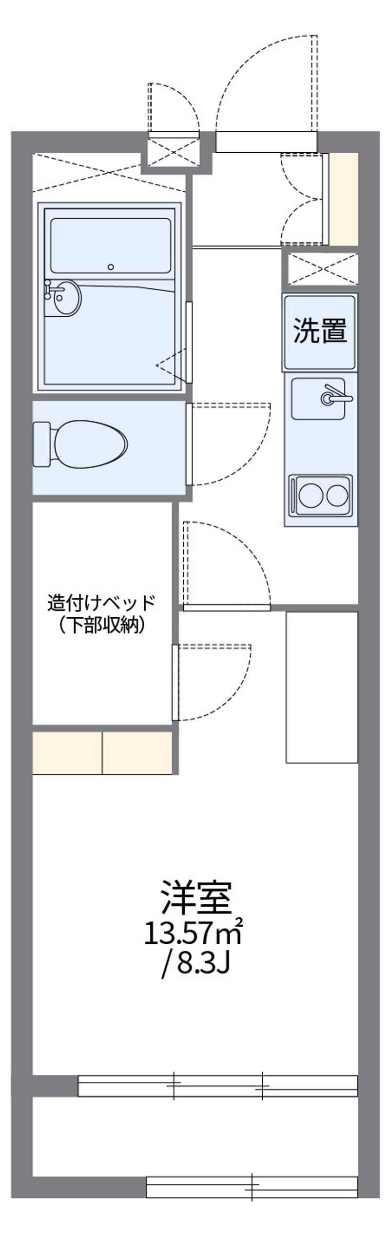 レオパレスルミエール西台 間取図