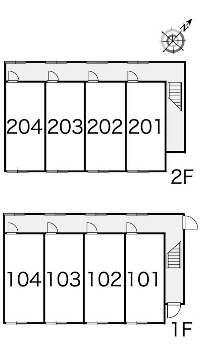 レオパレスナカマチ 間取配置図
