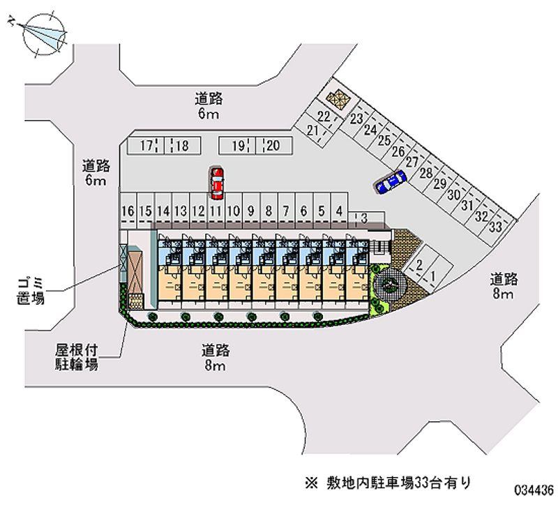 レオパレス菊陽Ⅱ 月極駐車場