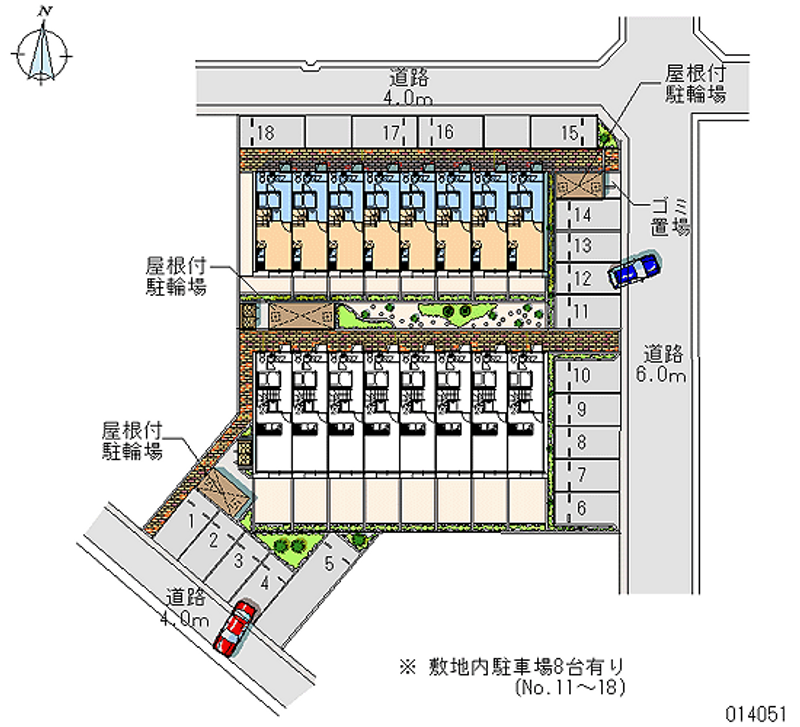 14051 Monthly parking lot