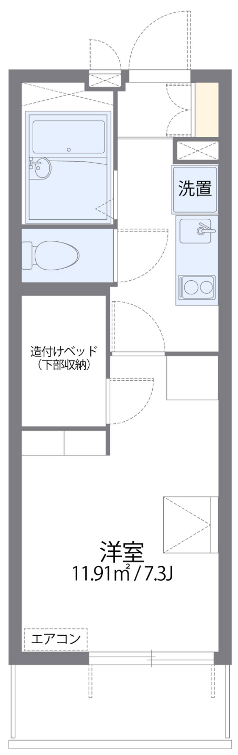 レオパレスシャルマン柴島 間取図