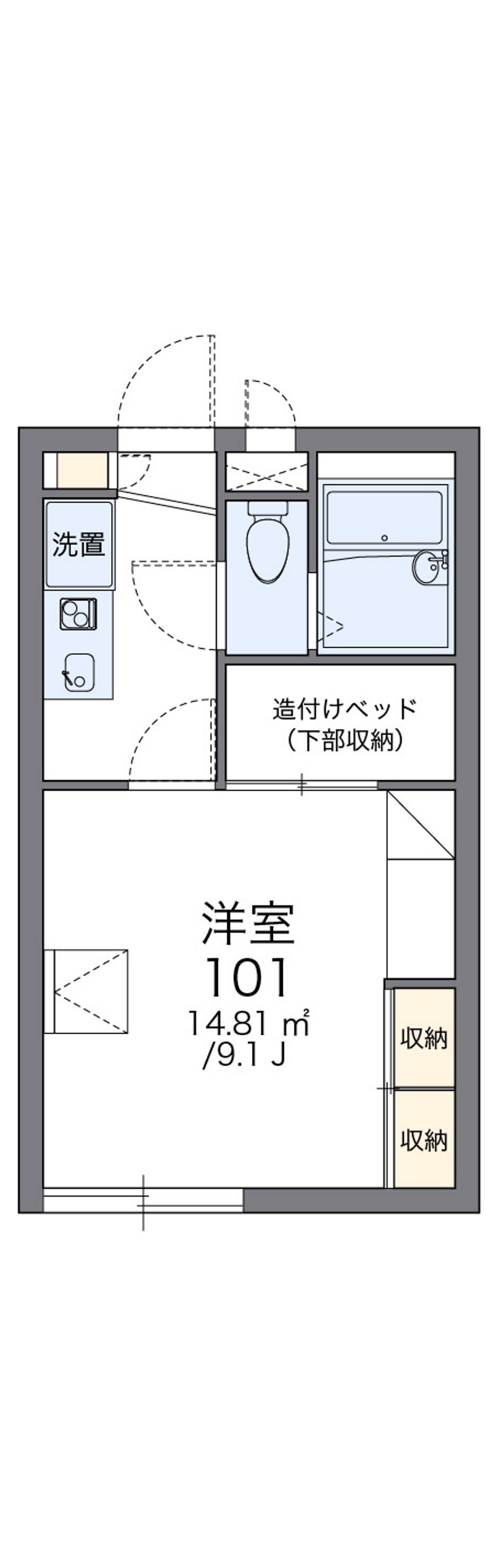 レオパレスさくら 間取図