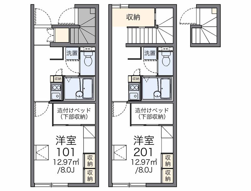 レオパレスＹＡＭＡＳＨＩＴＡ 間取り