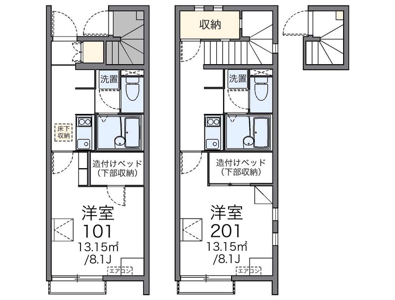 レオネクスト亀山Ⅱ 間取図