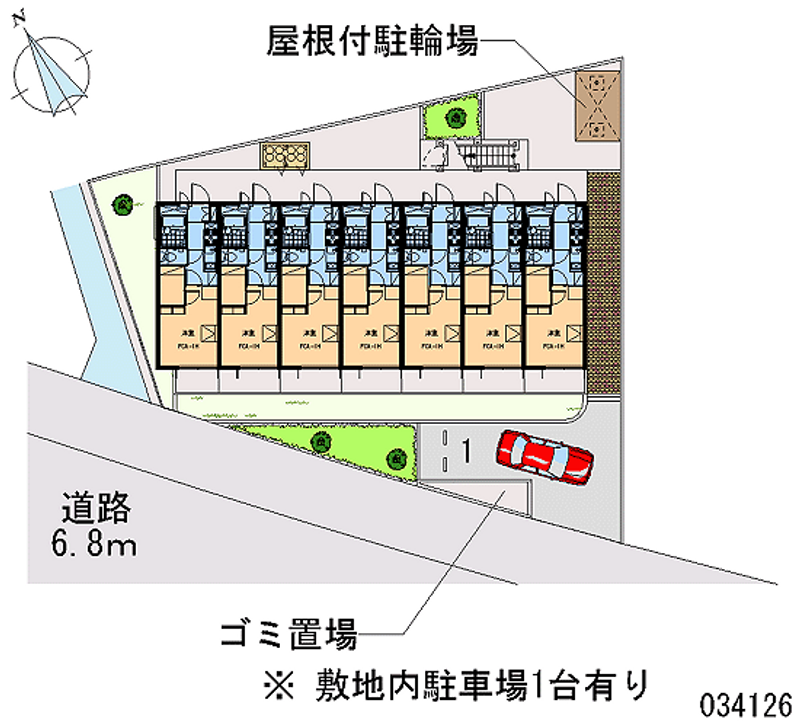 レオパレス吉川 区画図