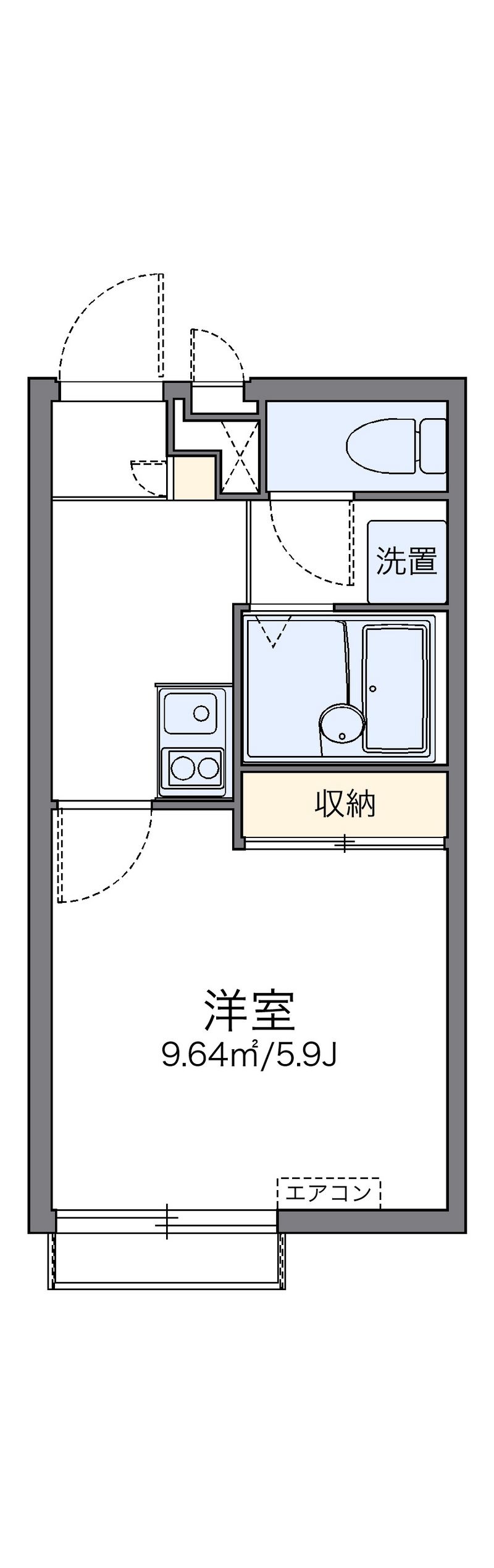 レオパレス時田　楓館 間取図