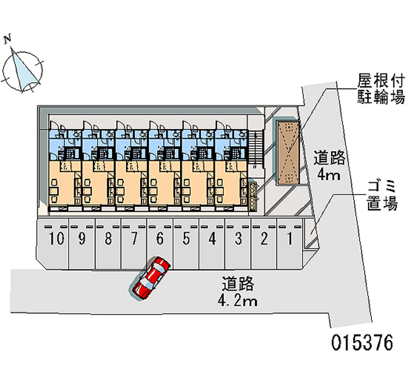 レオパレスソレーユ 区画図