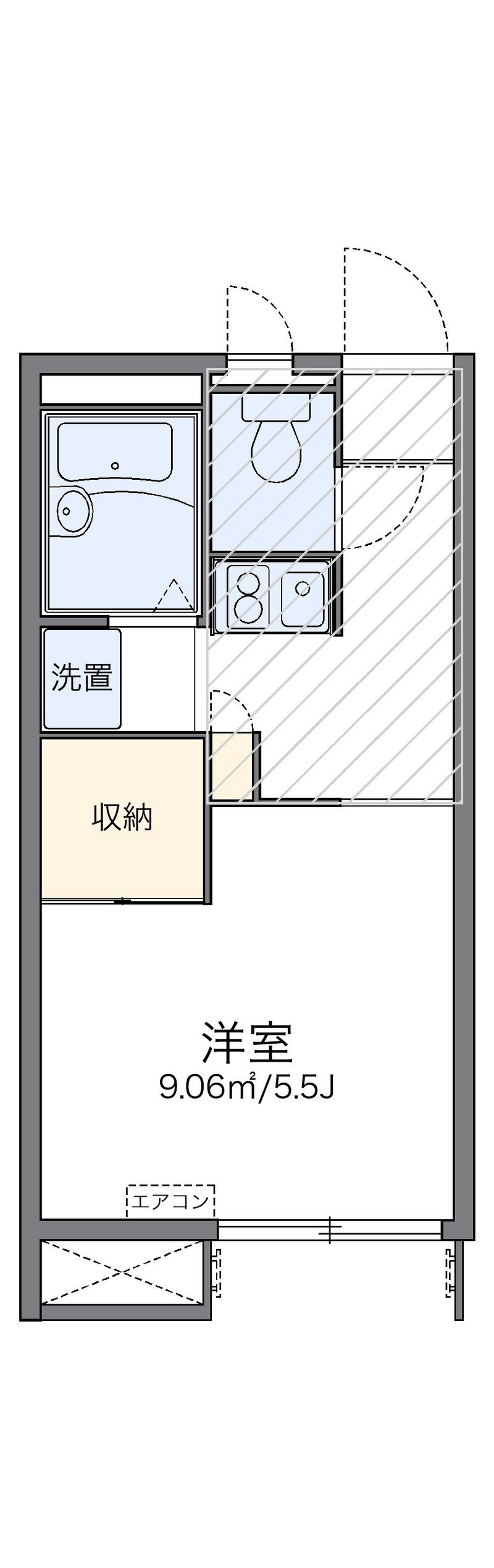 レオパレスメルシー 間取り