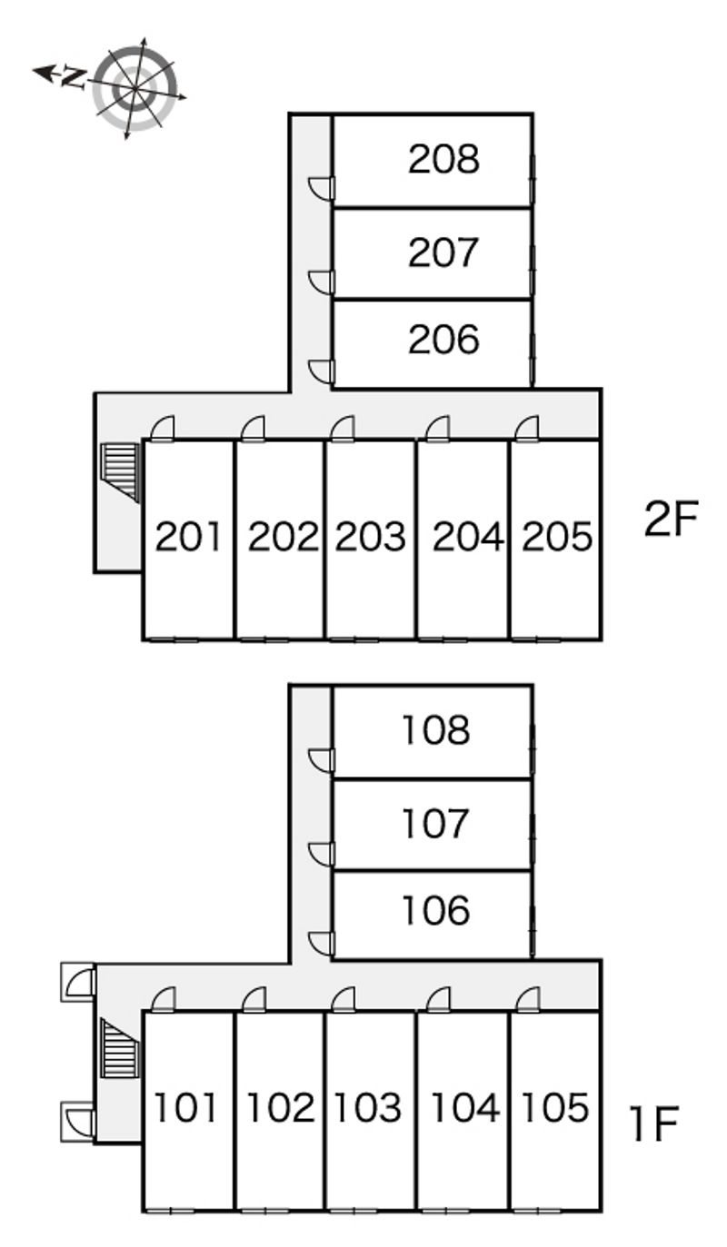 レオパレスＮＥ４６９ 間取り配置図