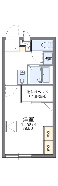 レオパレスフィレンツェ 間取り図