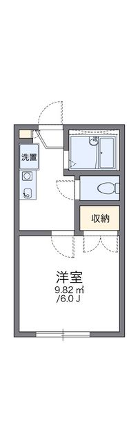 レオパレス土塔Ⅱ 間取り図