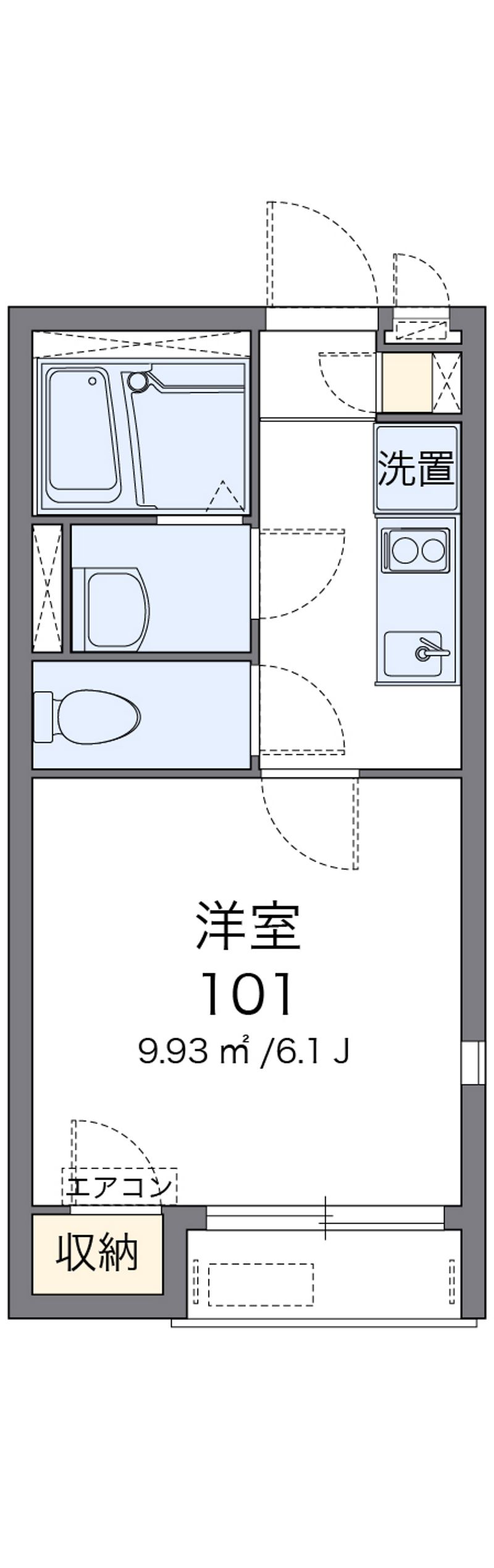 レオネクストシャトル杉田Ⅵ 間取図