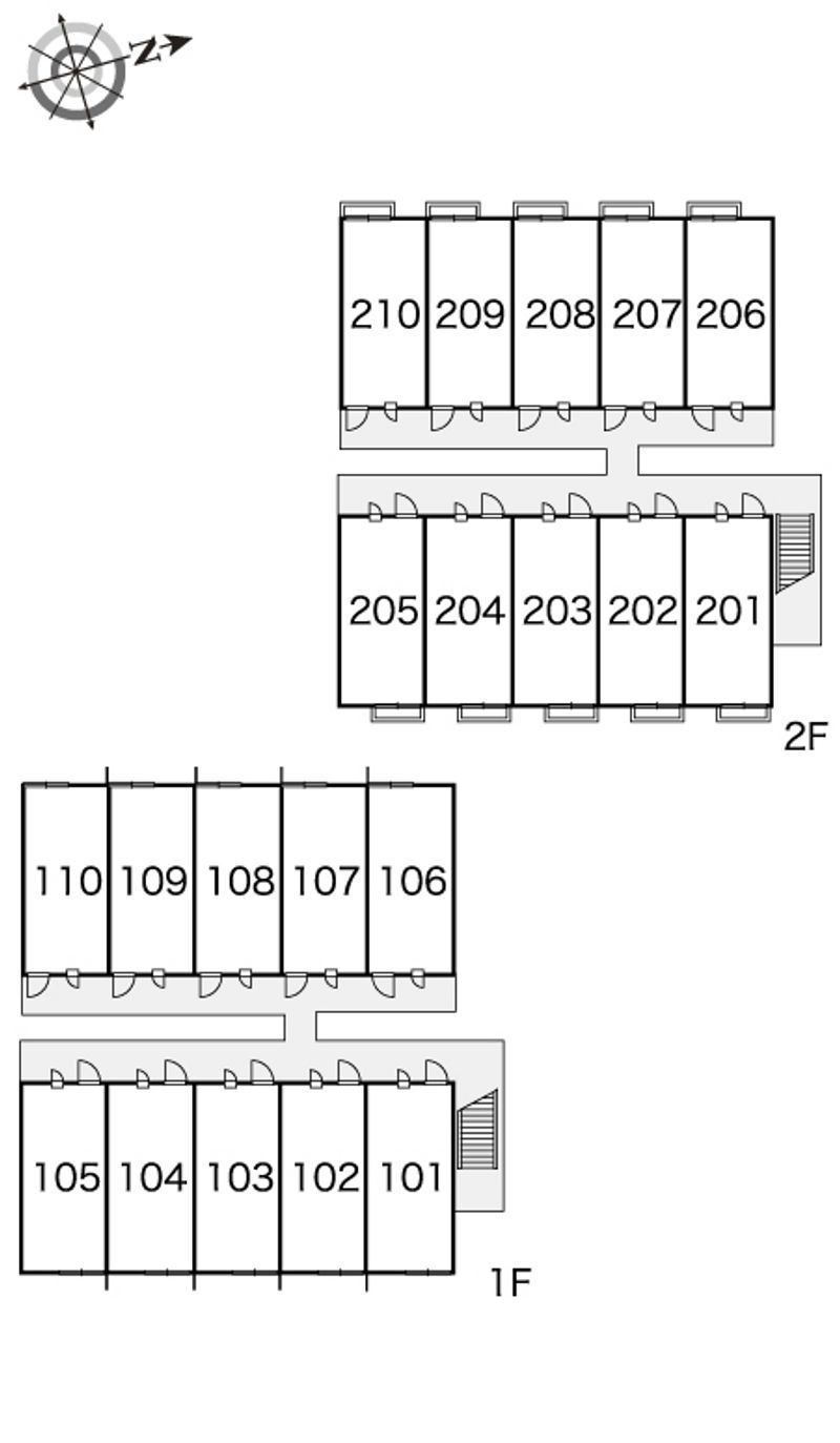 レオパレスＭＡＴＵＺＡＫＩ 間取配置図