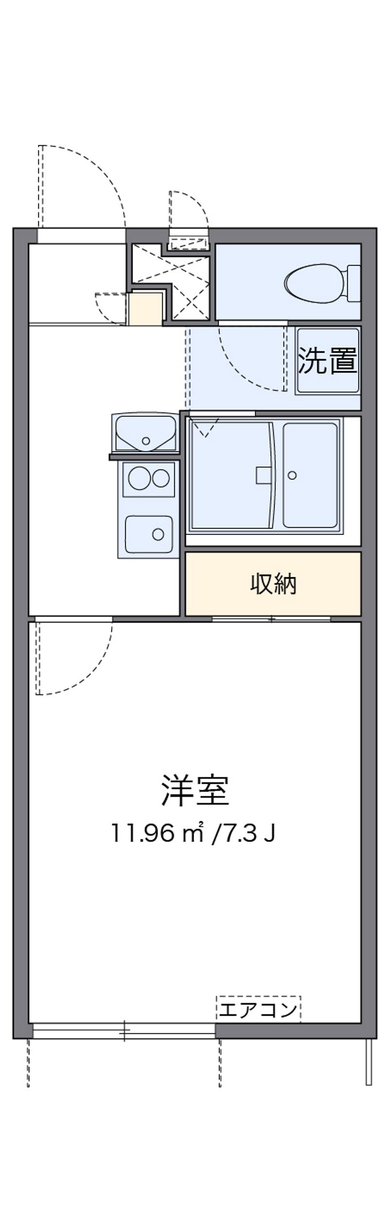 レオパレスヤチヨ 間取図
