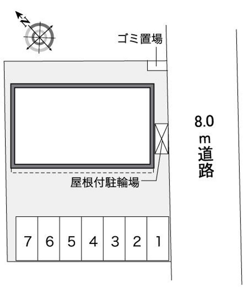レオパレスくらや 配置図