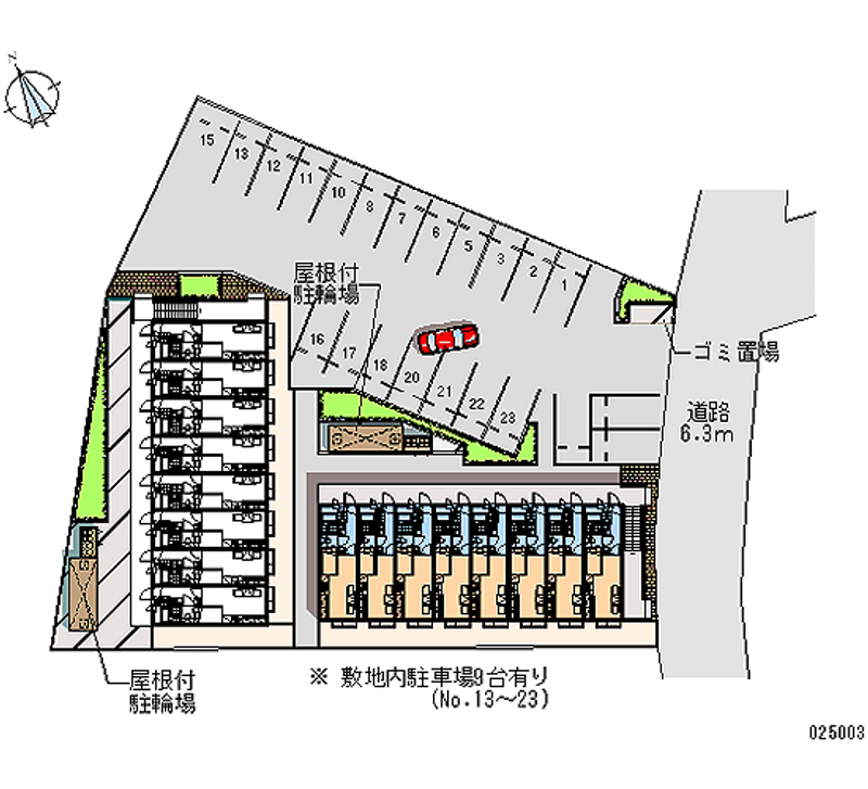 25003 Monthly parking lot