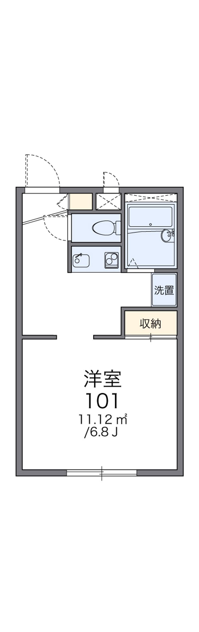 レオパレスフローラ 間取図
