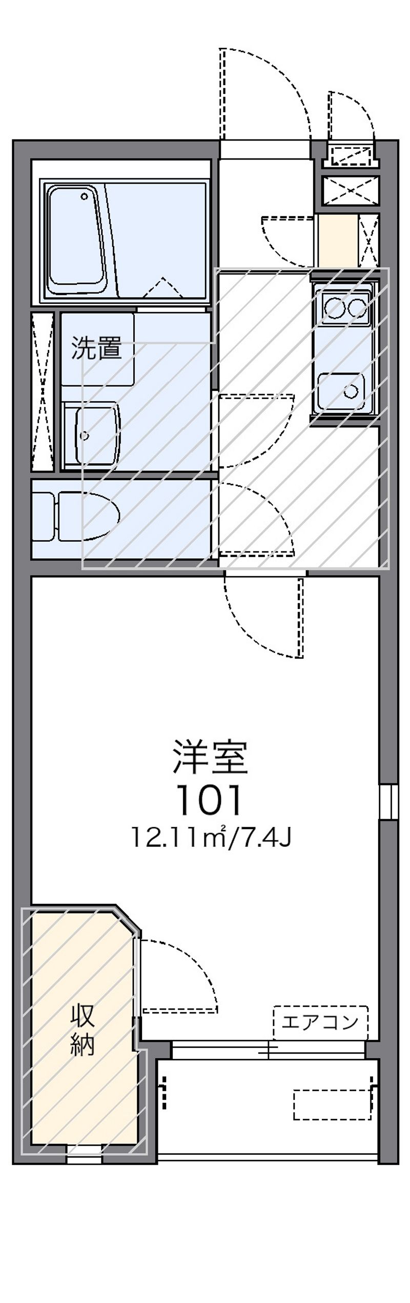 レオネクスト中根ハウスＭ３ 間取図