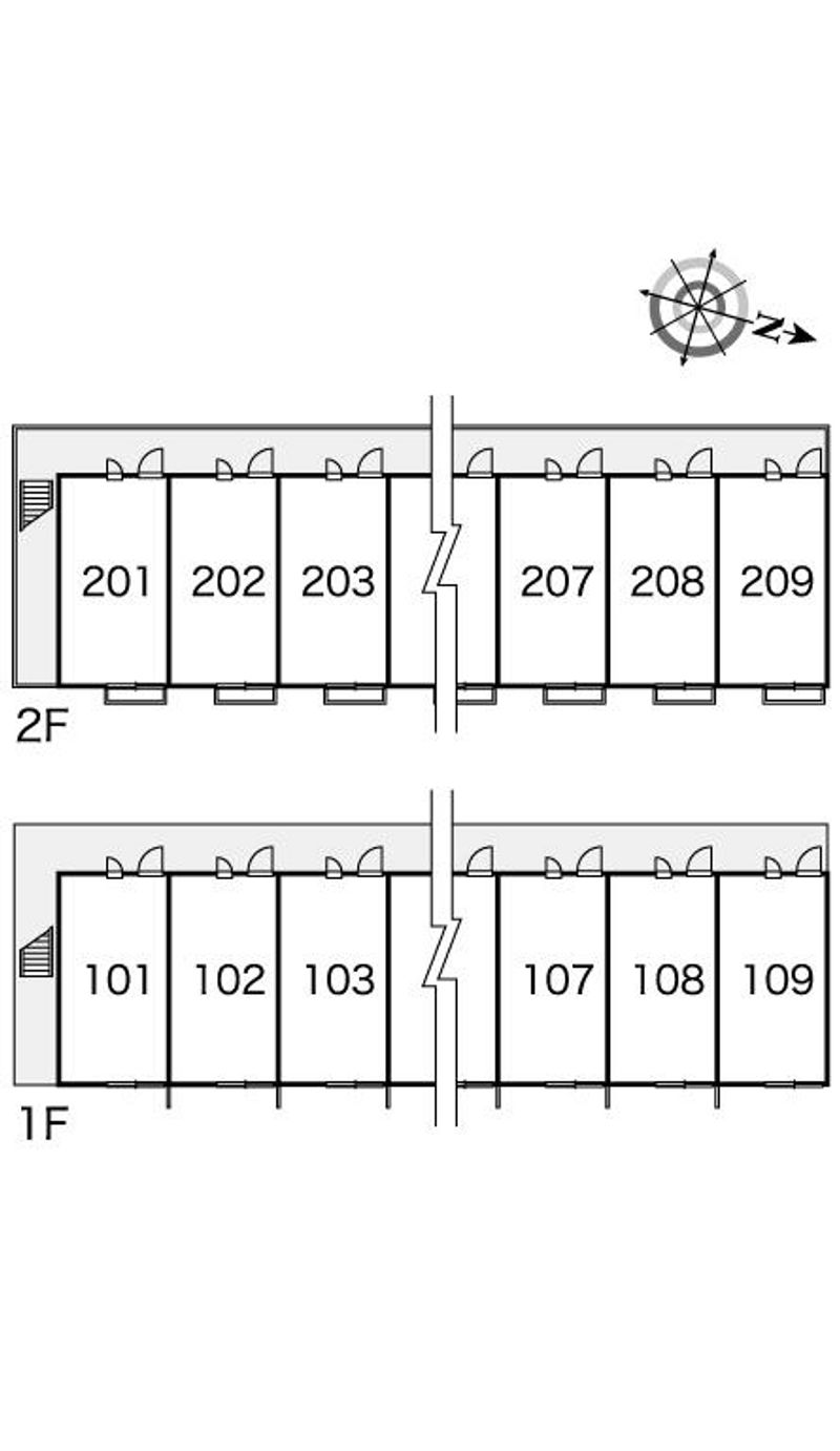 レオパレスエザーンスⅡ 間取配置図