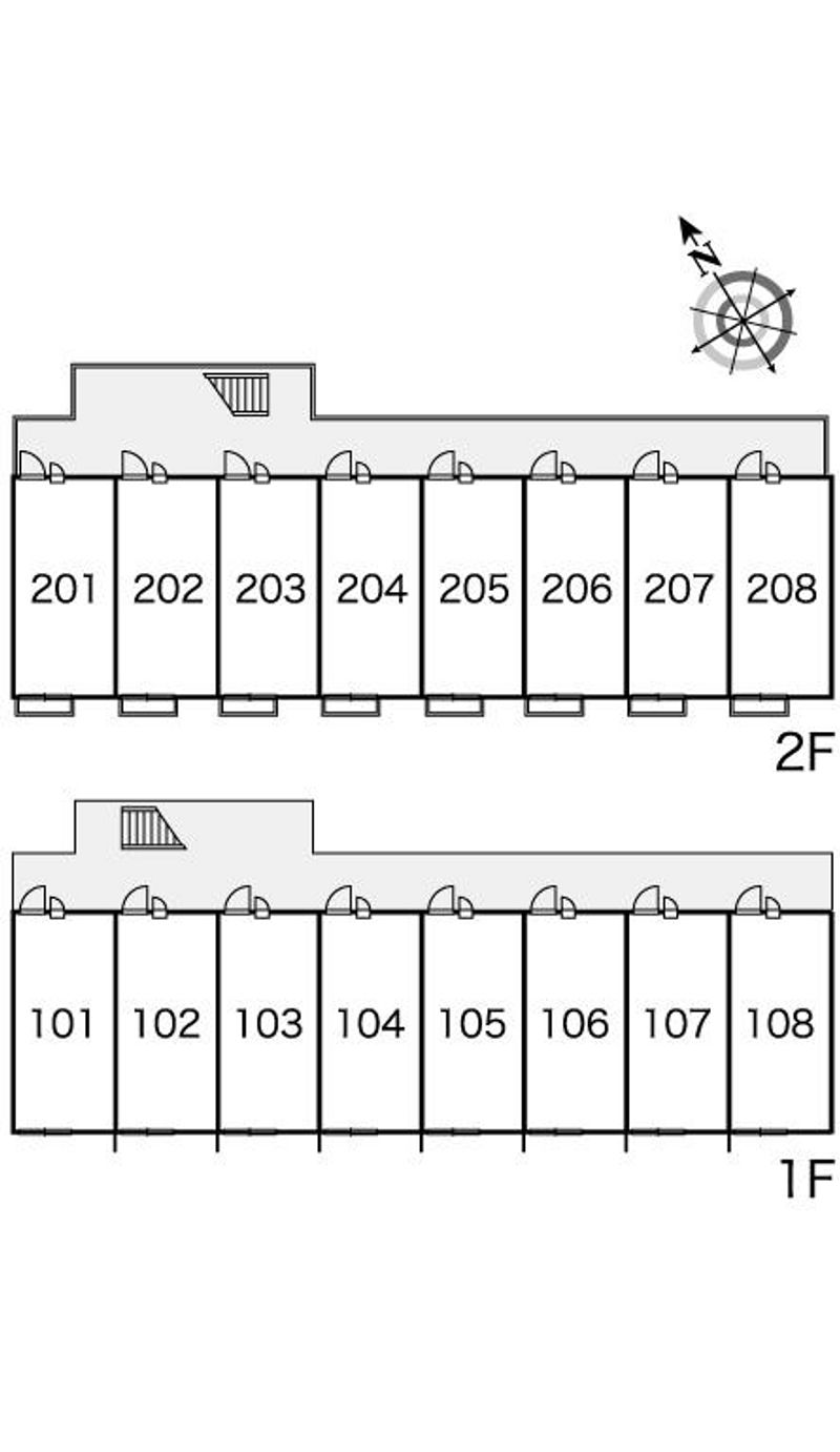 レオパレス桜花 間取配置図