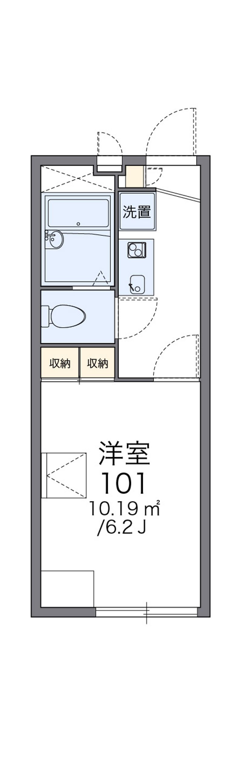 レオパレスシュテルンヒュンフ 間取図