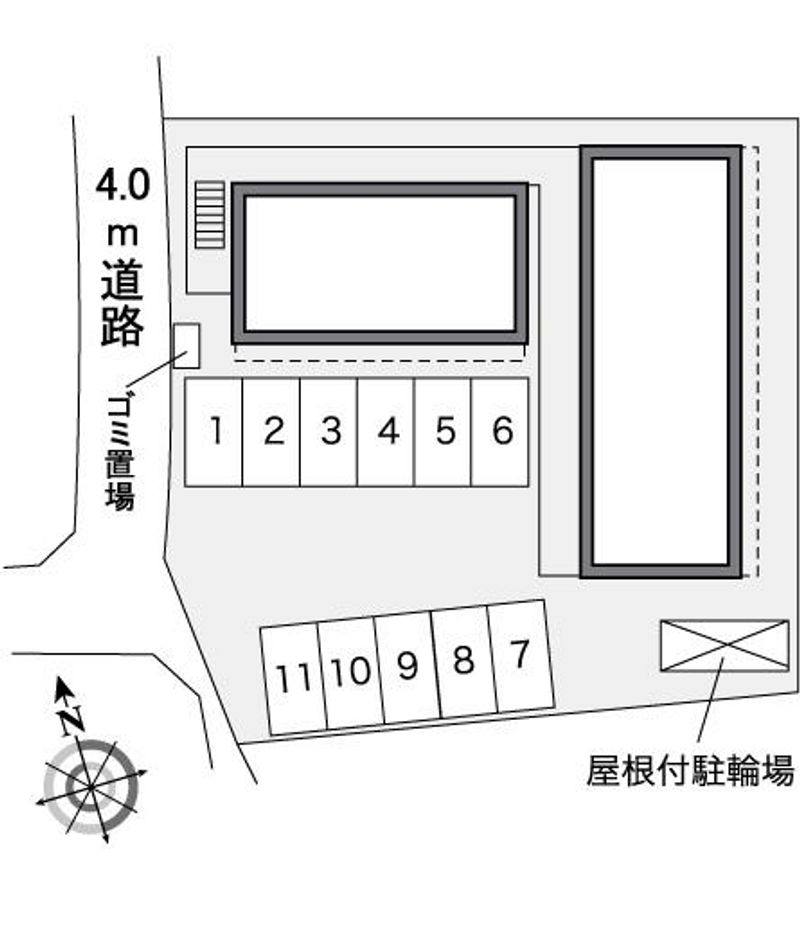 レオパレス如月 配置図