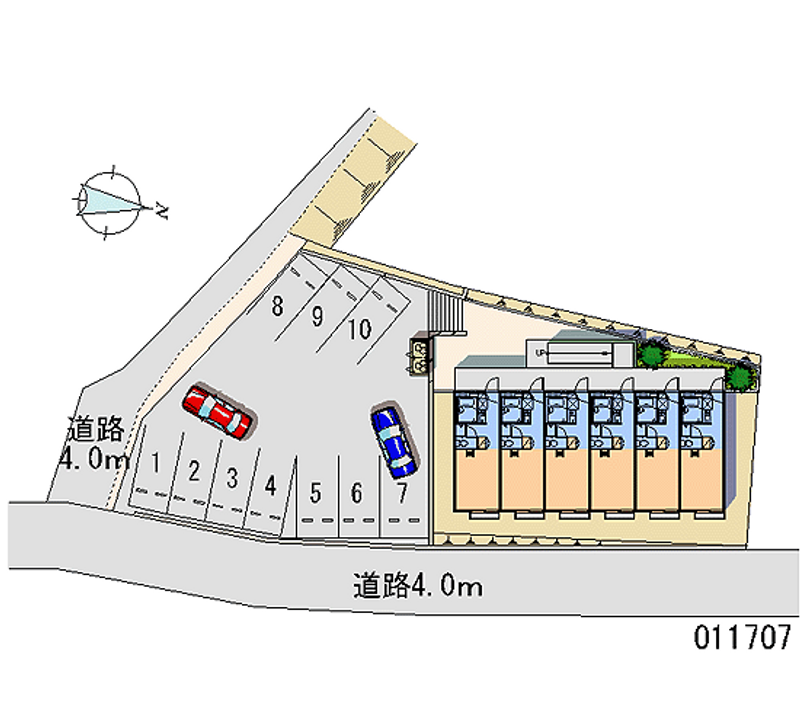 11707 Monthly parking lot