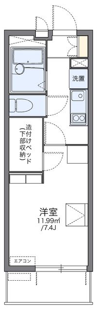 レオパレスモリエール　Ⅱ 間取り図