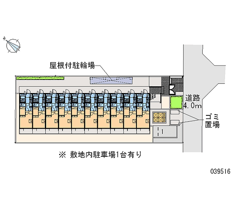 レオパレスブルーム　スミ 区画図