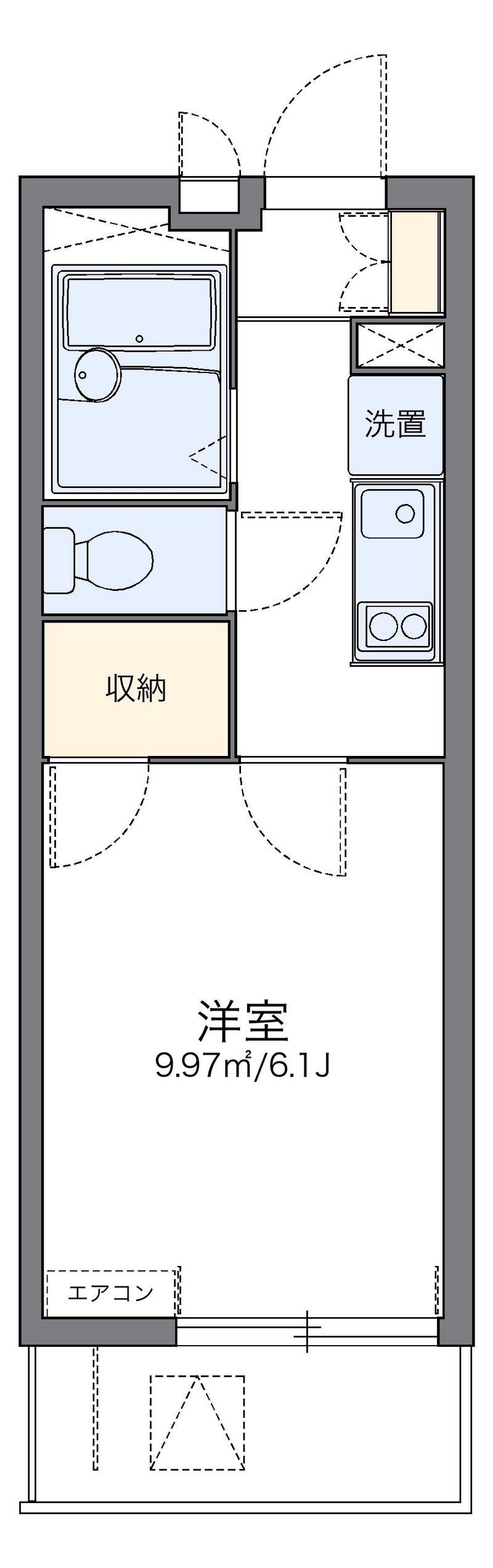 レオパレス青砥坂 間取図