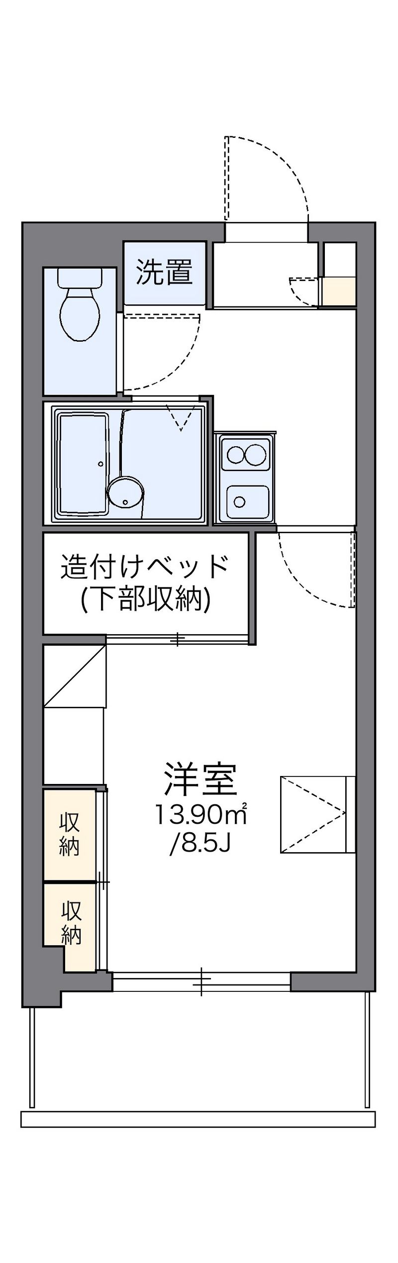レオパレス古島ＨＩＧＡ 間取図