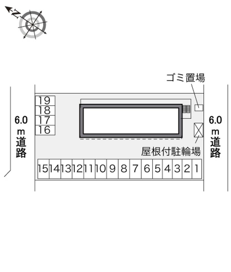 レオパレス山竹Ⅱ 配置図