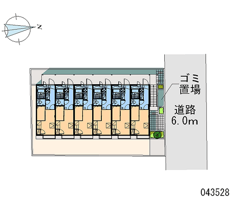 レオパレスフローラ東葛西 区画図