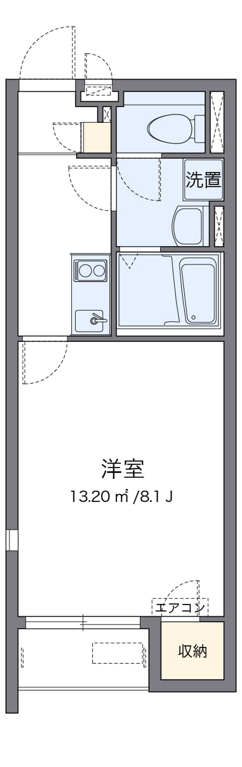 レオネクストこもうら 間取図