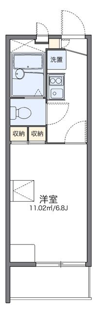 レオパレスプチベルク四番館 間取り図