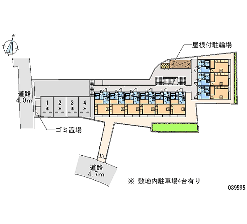 レオパレスＭａｙ２１石橋 区画図