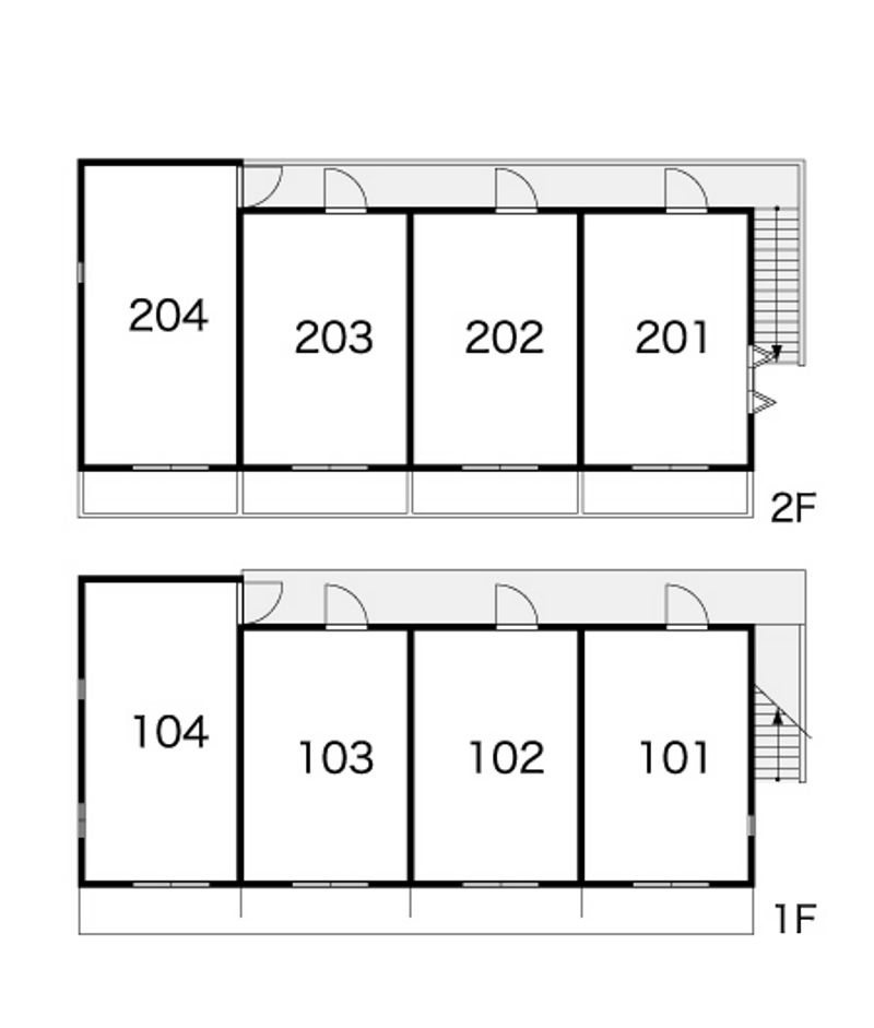 レオパレス日吉町第１ 間取配置図