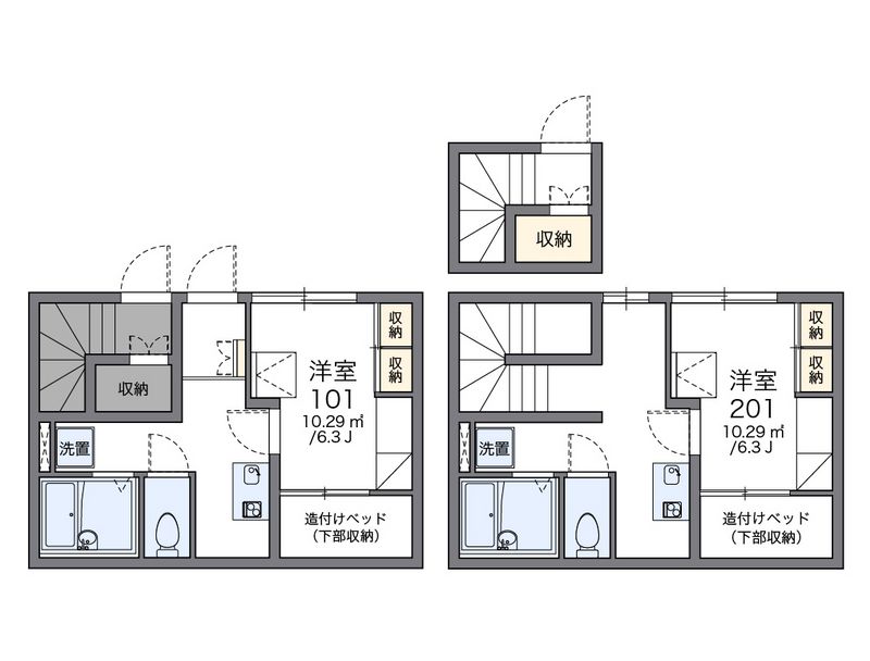 レオパレスサンセール 間取図
