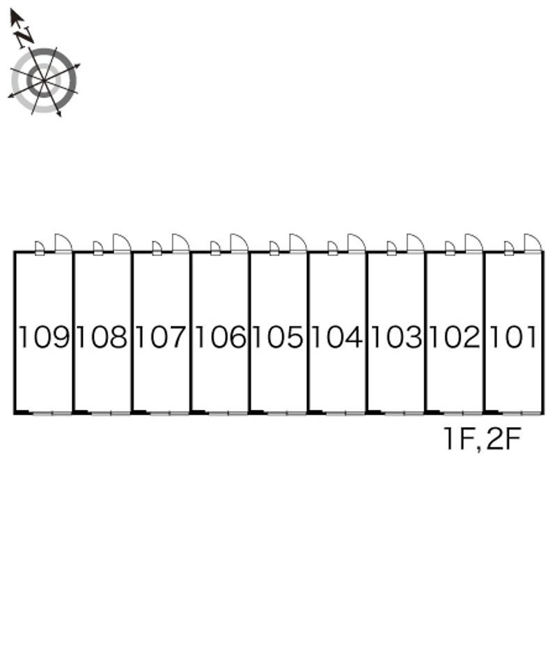レオパレスヴァルト 間取配置図