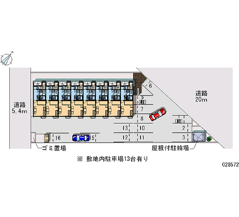 レオパレス５８５ 月極駐車場