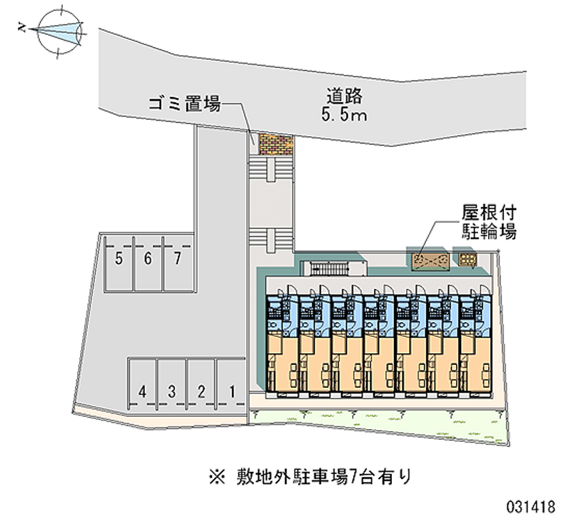 レオパレスラビーネ 月極駐車場