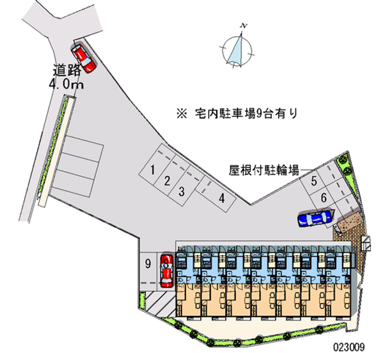 レオパレススプランドール 月極駐車場