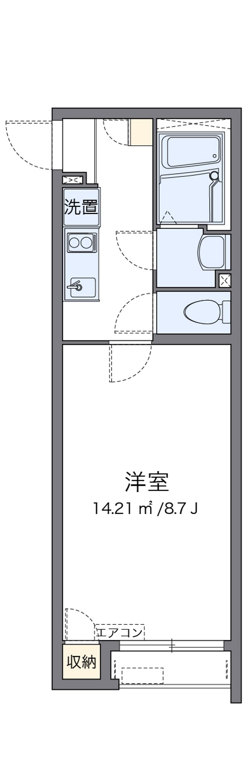 クレイノＫｓハイム七里 間取図