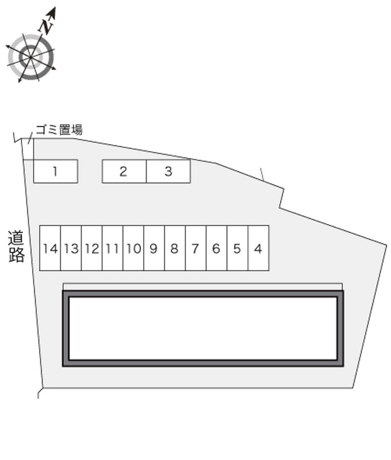 レオパレスハイムサクスィード 配置図
