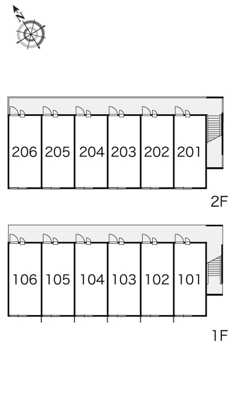 レオパレスサンフラワー 間取り配置図