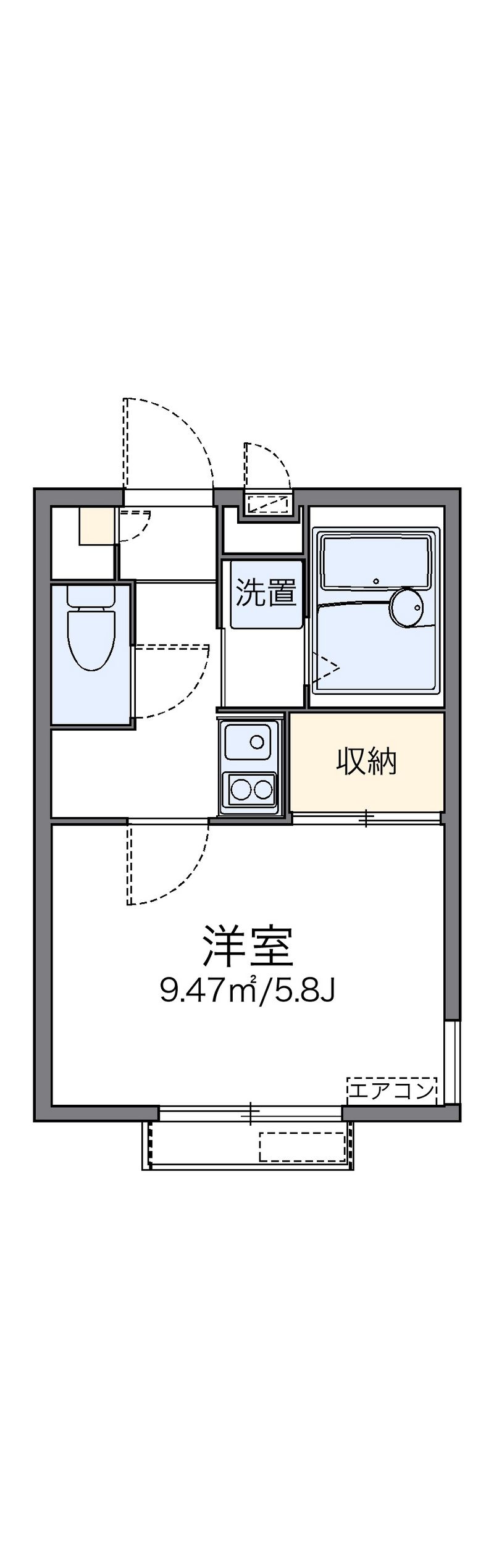 レオパレスコーポＯＨＴＡＫＩ 間取り