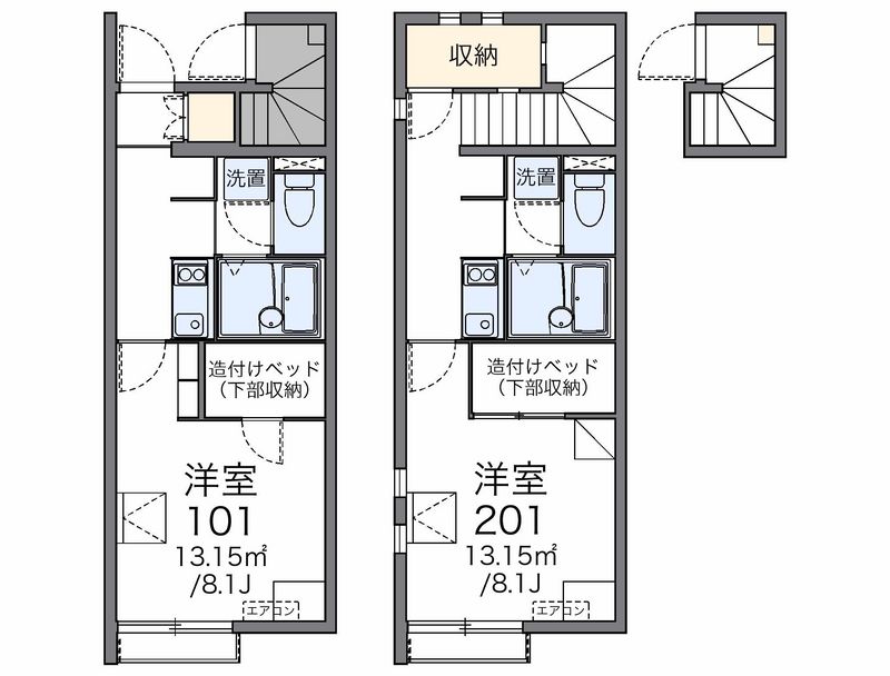 レオネクストＨＩＧＨＷＯＯＤⅡ 間取図