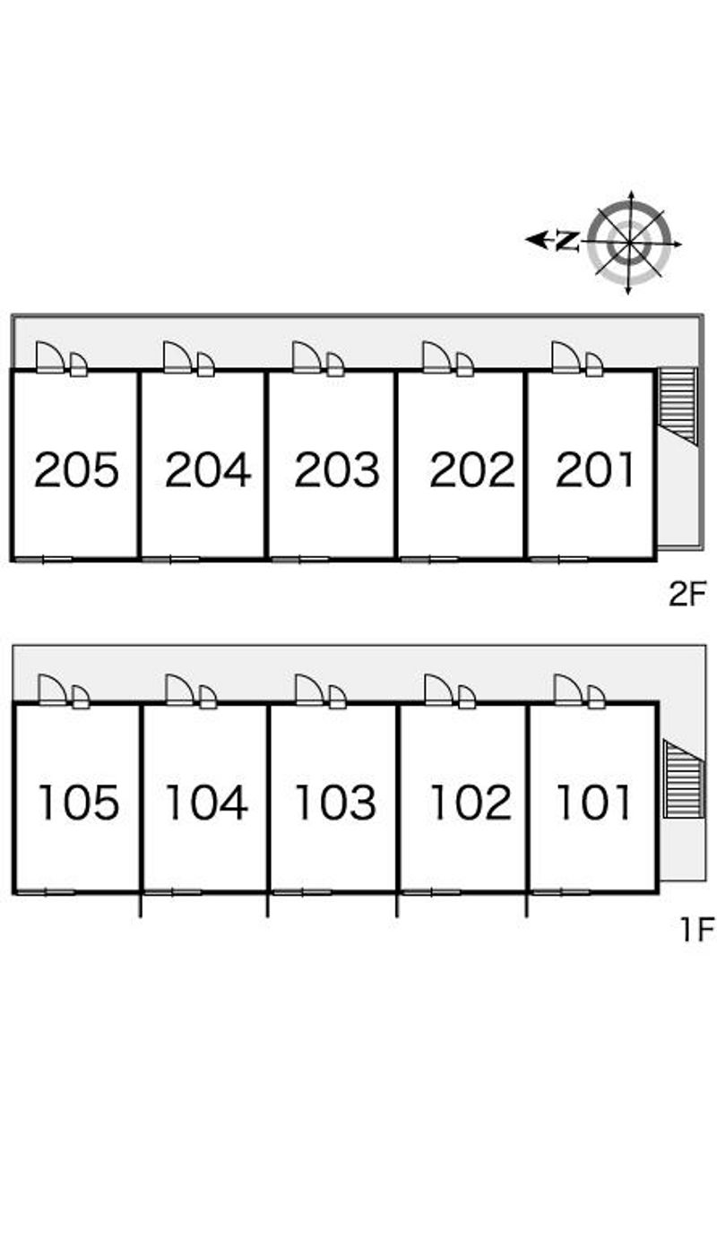 レオパレスさいわいⅡ 間取配置図