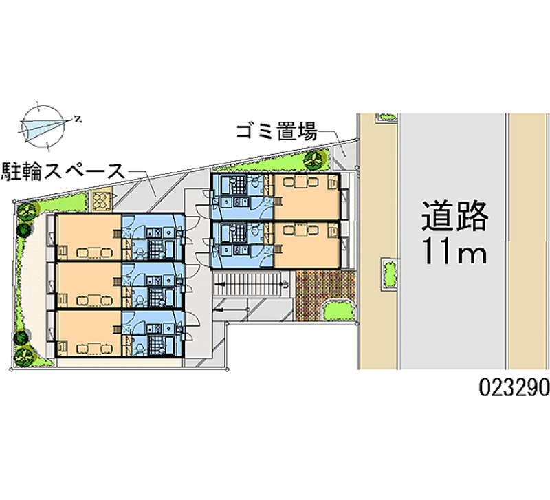 レオパレスみかげ 区画図
